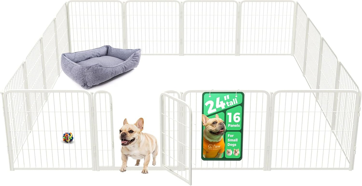 FXW Homeplus Unleashed Indoor Dog Playpen - Stress-Free and Safe Play, Heavy Duty 24 Inch 16 Wire