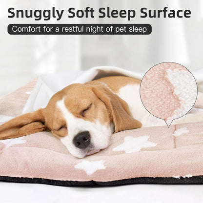 Mora Pets Dog Crate Pad Dog Kennel Bed Mat for Large Dogs Washable Cute Star Pet Bed for 36 inch