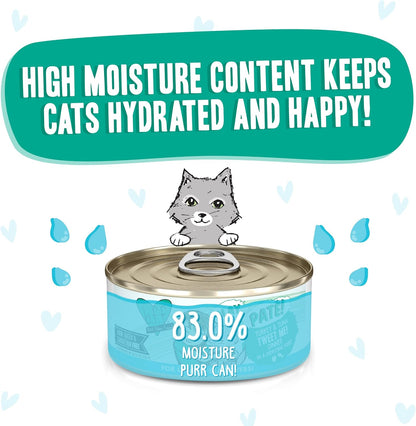 Weruva B.F.F. Play - Best Feline Friend Paté Lovers, Aw Yeah!, Turkey & Tuna Tweet Me! with Turkey