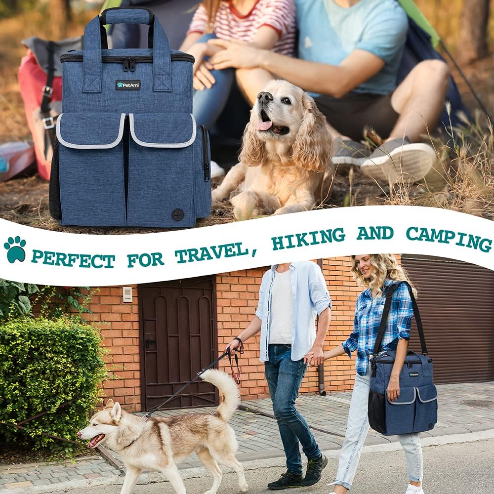 PetAmi Dog Travel Bag Pet Supplies Accessories Organizer for Traveling, Camping, Weekend; Cat Pet