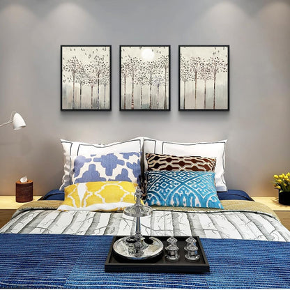 Black Framed Wall Art for Living Room Bedroom Wall Decor office Wall Decorations trees and birds