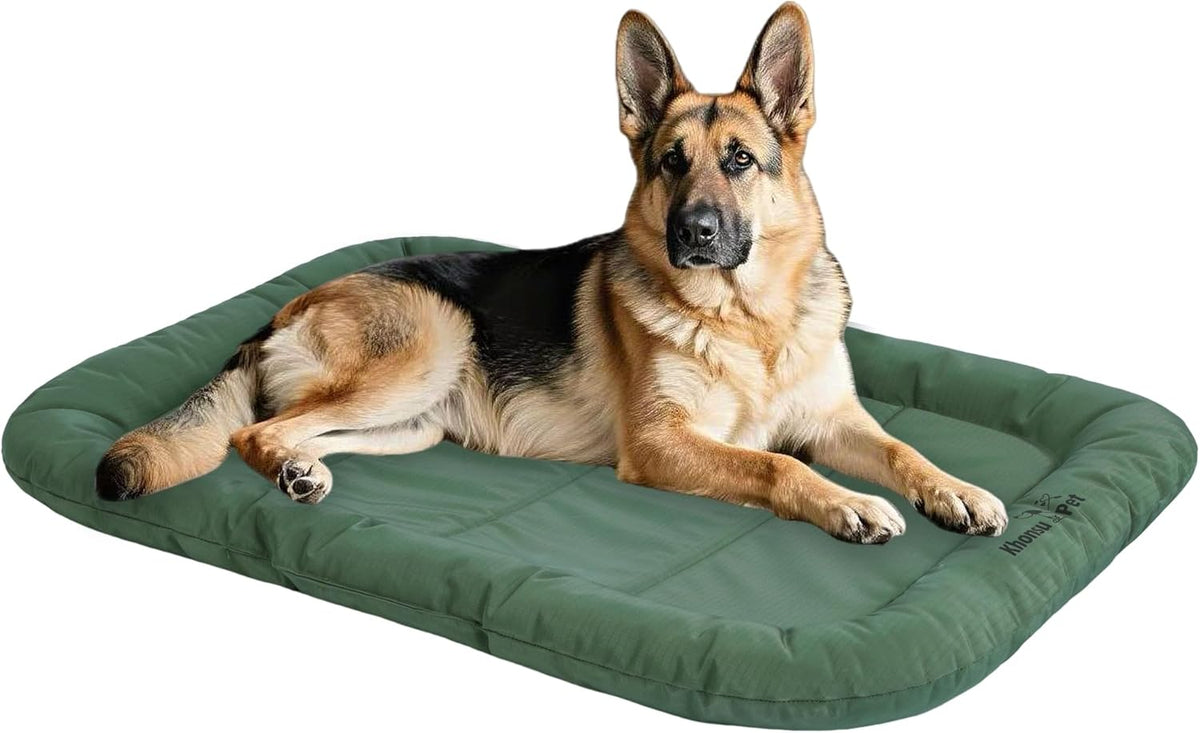 KHONSU PET Durable Dog Bed Tough and Tear Proof Dog Crate Bed, 800lbs Tear Strength PVC-Backed