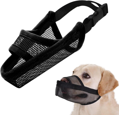 Crazy Felix Nylon Dog Muzzle for Small Medium Large Dogs Dachshund Beagle Poodle Labrador, Air Mesh