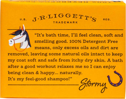 JR Liggett’s Botanical Horse Shampoo Bar for Sensitive Skin - 100% Detergent Free, Non-GMO &