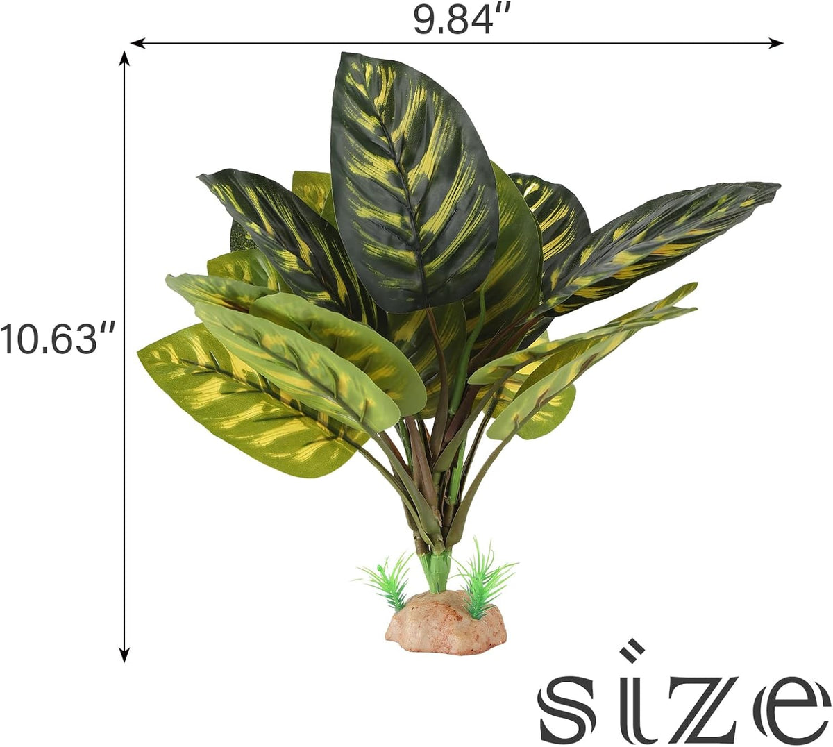 IBWell Terrarium Plants for Reptile Terrarium, Reptile Plants Tortoise Habitat Accessories