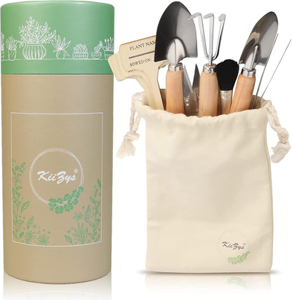Indoor Garden Tools for Gardening - KiiZYS 12-Piece Small Garden Tools Set - Indoor Gardening Gifts