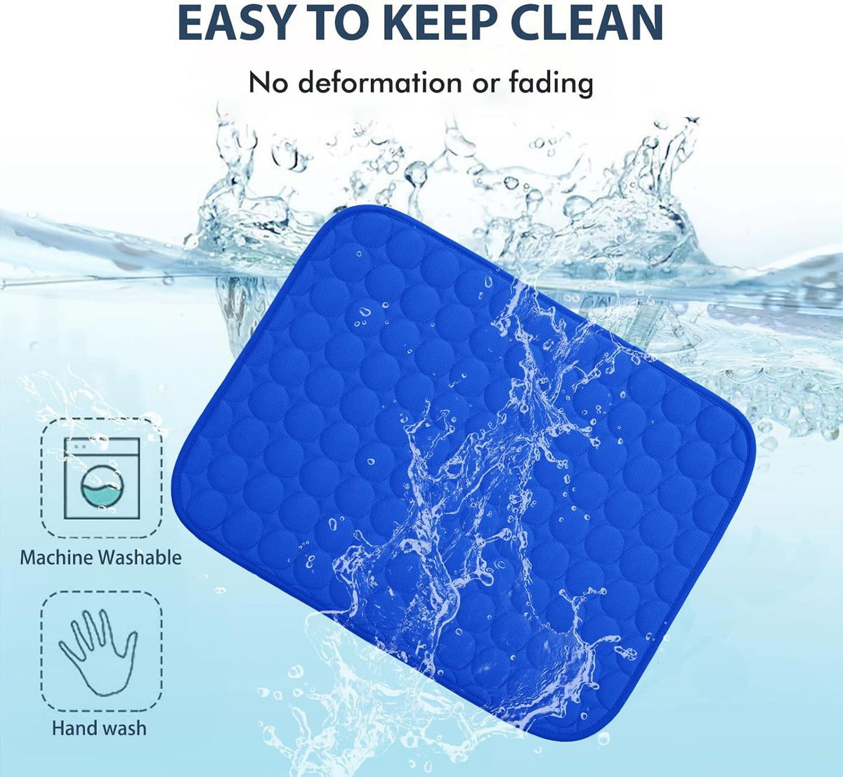 MICROCOSMOS Summer Cooling Mat & Sleeping Pad- Water Absorption Top, Materials Safe, Easy Carry, EZ