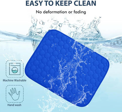 MICROCOSMOS Summer Cooling Mat & Sleeping Pad- Water Absorption Top, Materials Safe, Easy Carry, EZ