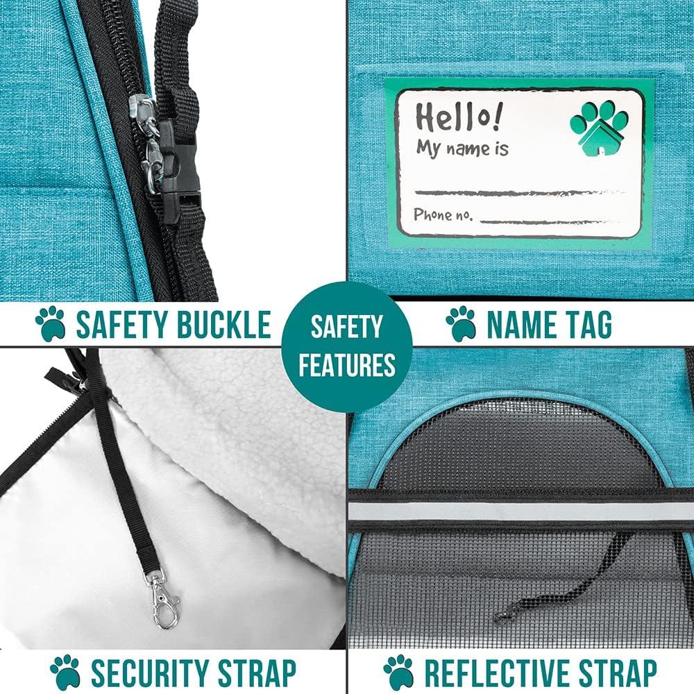 PetAmi Airline Approved Pet Carrier for Cat, Soft Sided Dog Carrier for Small Dog, Cat Travel