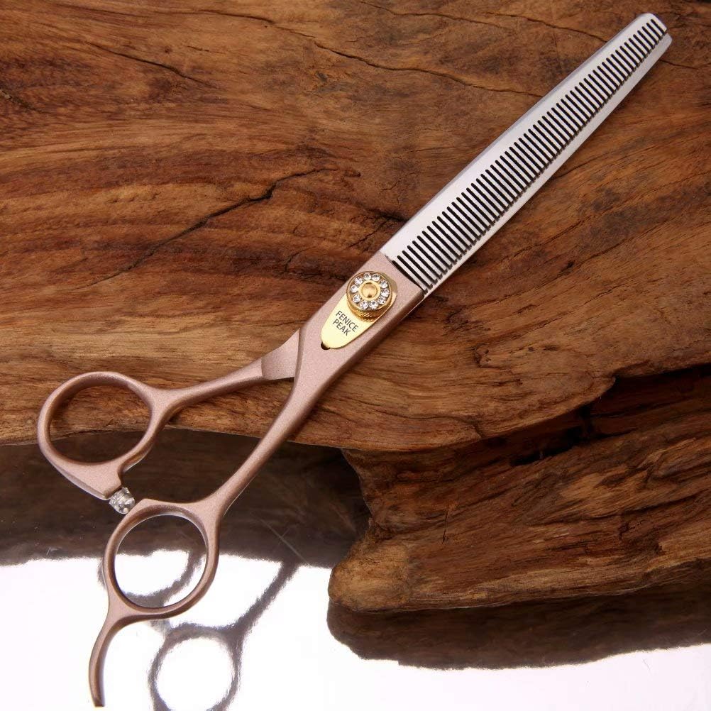 Fenice Peak Professional Thinning Scissors for Dog Cat 7/7.5'' Pet Grooming Scissors 440C Stainless