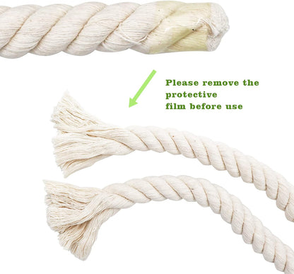 78.7 Inches Cotton Climbing Rope Toy, Lengthen and Bold Bird Ladder Bridge, Swing Toys, Pet Cage