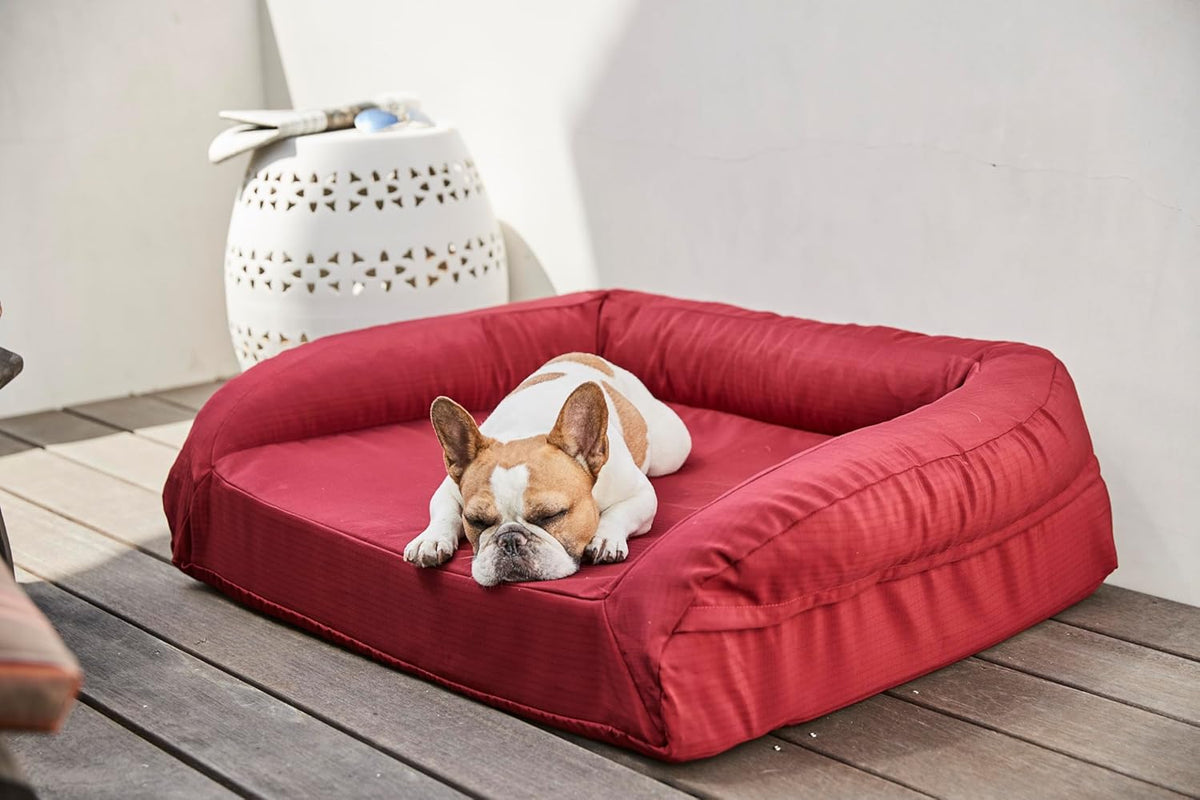 K9 Ballistics Tough Orthopedic Small Bolster Dog Bed - Washable, Durable and Water Resistant Dog