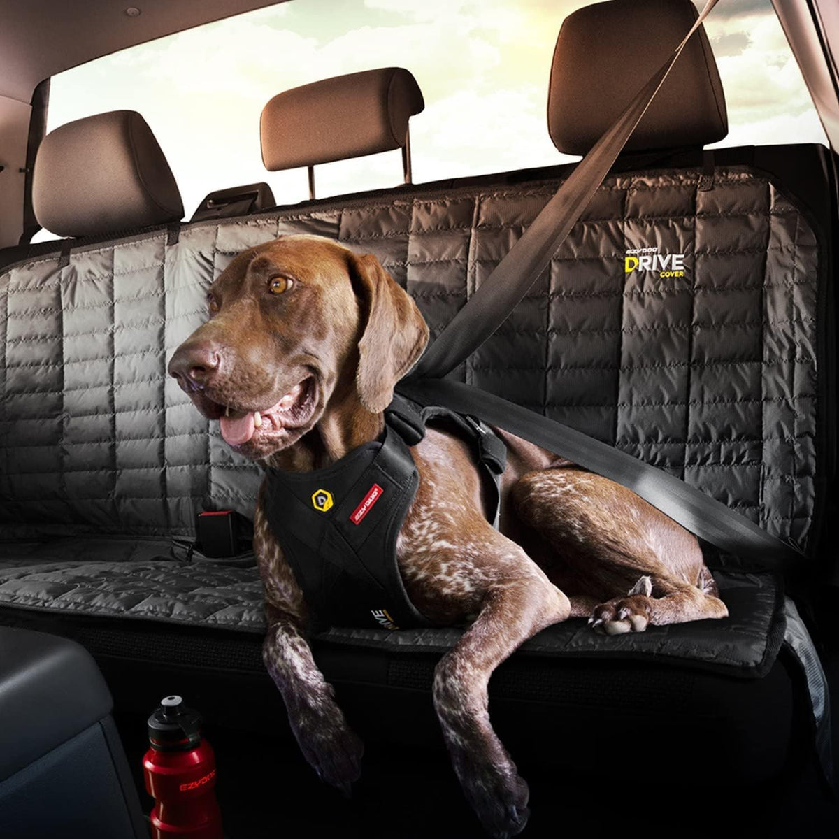 EzyDog Drive Dog Car Harness – Crash Tested and Certified (US-FMVSS 213) Dog Seat Belt Harness for