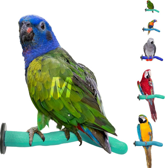 Sweet Feet & Beak Safety Pumice Bird Perch, Medium 1-1/4" X 12", Purple- Lightweight Grinding Bird