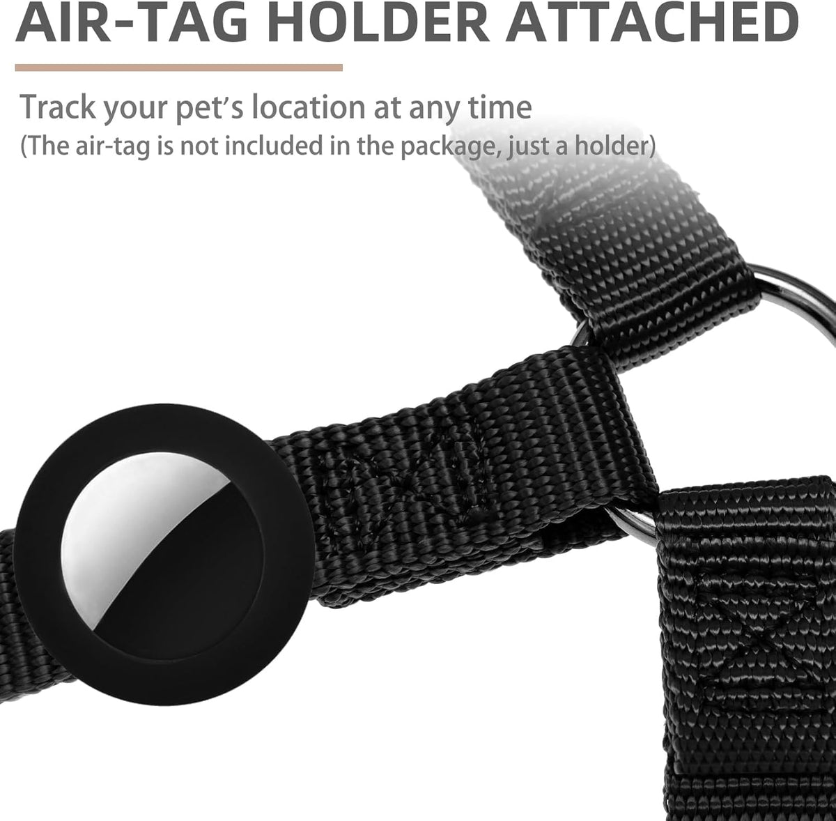 PUPTECK No Pull Dog Harness Soft Adjustable Basic Nylon Step in Puppy Vest Outdoor Walking with ID