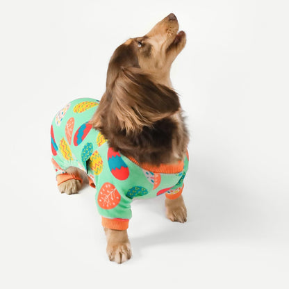 Fitwarm Easter Egg Dog Pajamas, Holiday Dog Clothes for Small Dogs Girl Boy, Pet Easter Outfit