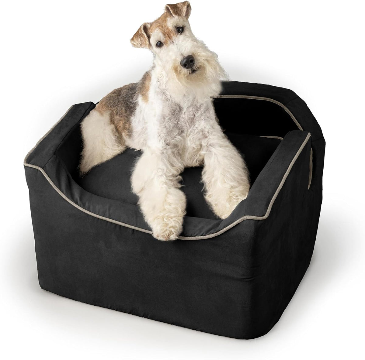 Snoozer Lookout I Dog Car Seat - Small Dog & Puppy Car Seat, Booster Bed for Small and Medium Size