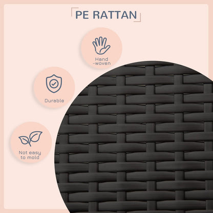 PawHut Wicker Dog House Outdoor with Canopy, Rattan Dog Bed with Water-Resistant Cushion, Raised