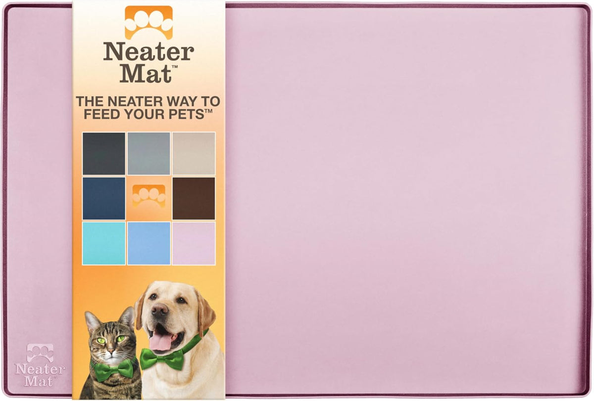 Neater Pet Brands Neater Mat Pet Mats for Food and Water, Cat & Dog Bowl Mat Waterproof Silicone