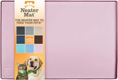 Neater Pet Brands Neater Mat Pet Mats for Food and Water, Cat & Dog Bowl Mat Waterproof Silicone