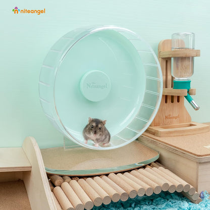 Niteangel Super-Silent Hamster Exercise Wheels: - Quiet Spinner Hamster Running Wheels with
