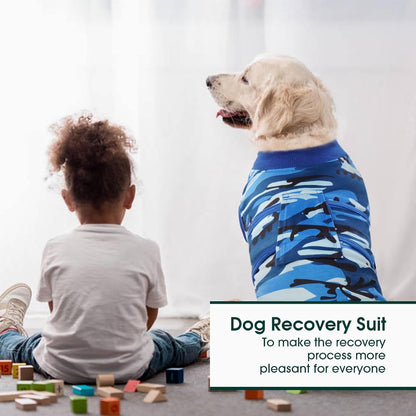 Kuoser Recovery Suit for Dogs Cats After Surgery, Professional Pet Recovery Shirt Dog Abdominal