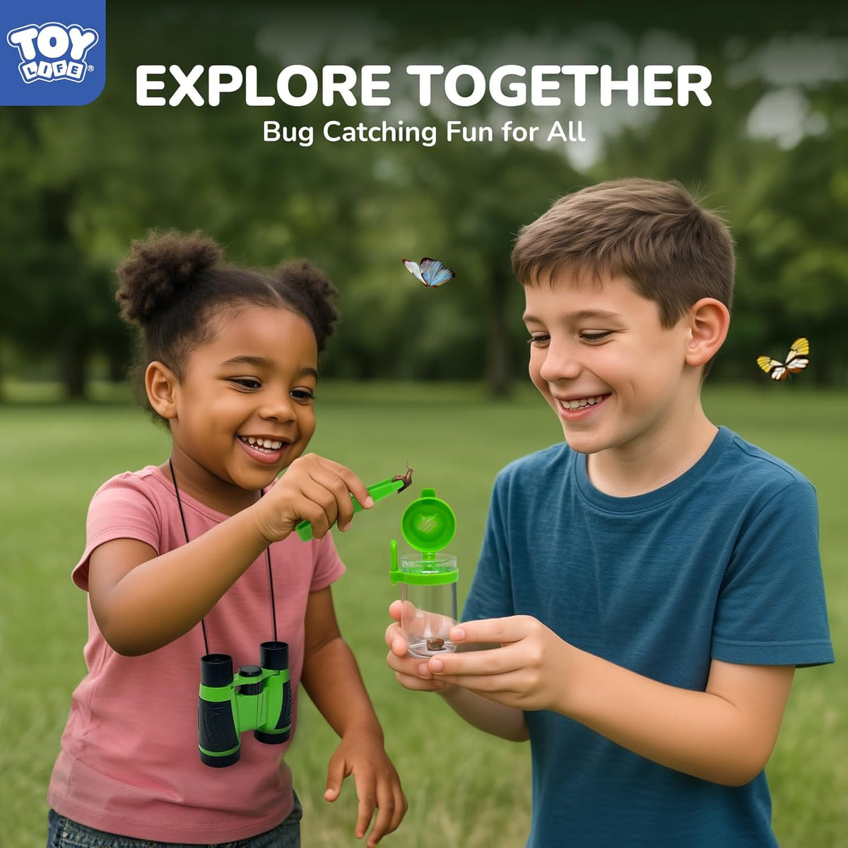 TOY Life Bug Catcher for Kids, Bug Catching Kit Kids Explorer Kit with Bug Net, Catching Tool
