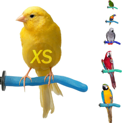 Sweet Feet & Beak Safety Pumice Bird Perch, X-Small 1/2" X 6", Blue - Lightweight Grinding Bird