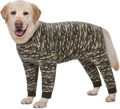 Yeapeeto Dog Onesie Surgery Recovery Suit for Large Medium Bodysuit Dogs Pajamas PJS Full Body for