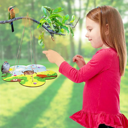 12 Pack Bird Feeder Craft Kits for Kids Ages 3-5 4-8 8-12, DIY Wooden Art Painting Outdoor Bulk