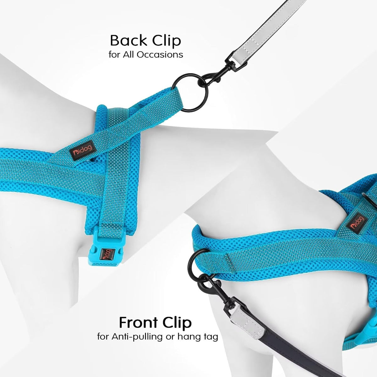 Didog No Pull Dog Harness with Breathable Mesh Padded, Full Reflective & Quick Fit Adjustable Vest