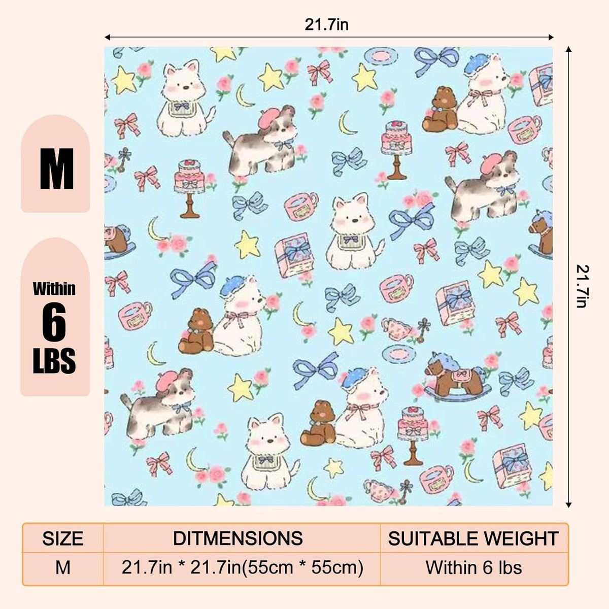 21.7" Cat Grooming Wrap Cat Wrap for Cutting Nails Cat Restraint for Nail Clipping Cat Swaddle Wrap