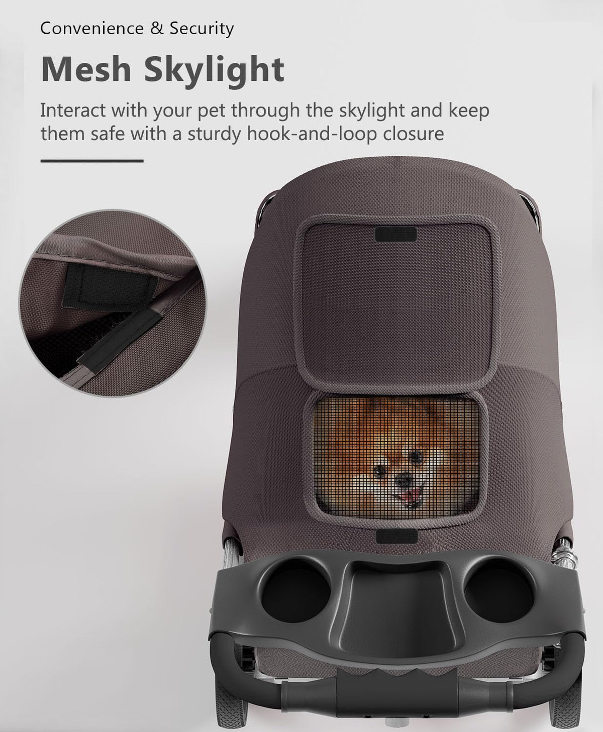 Pet Stroller with 3 Wheels for Small/Medium Pets, Portable Travel Foldable Carrier Jogger for Dog