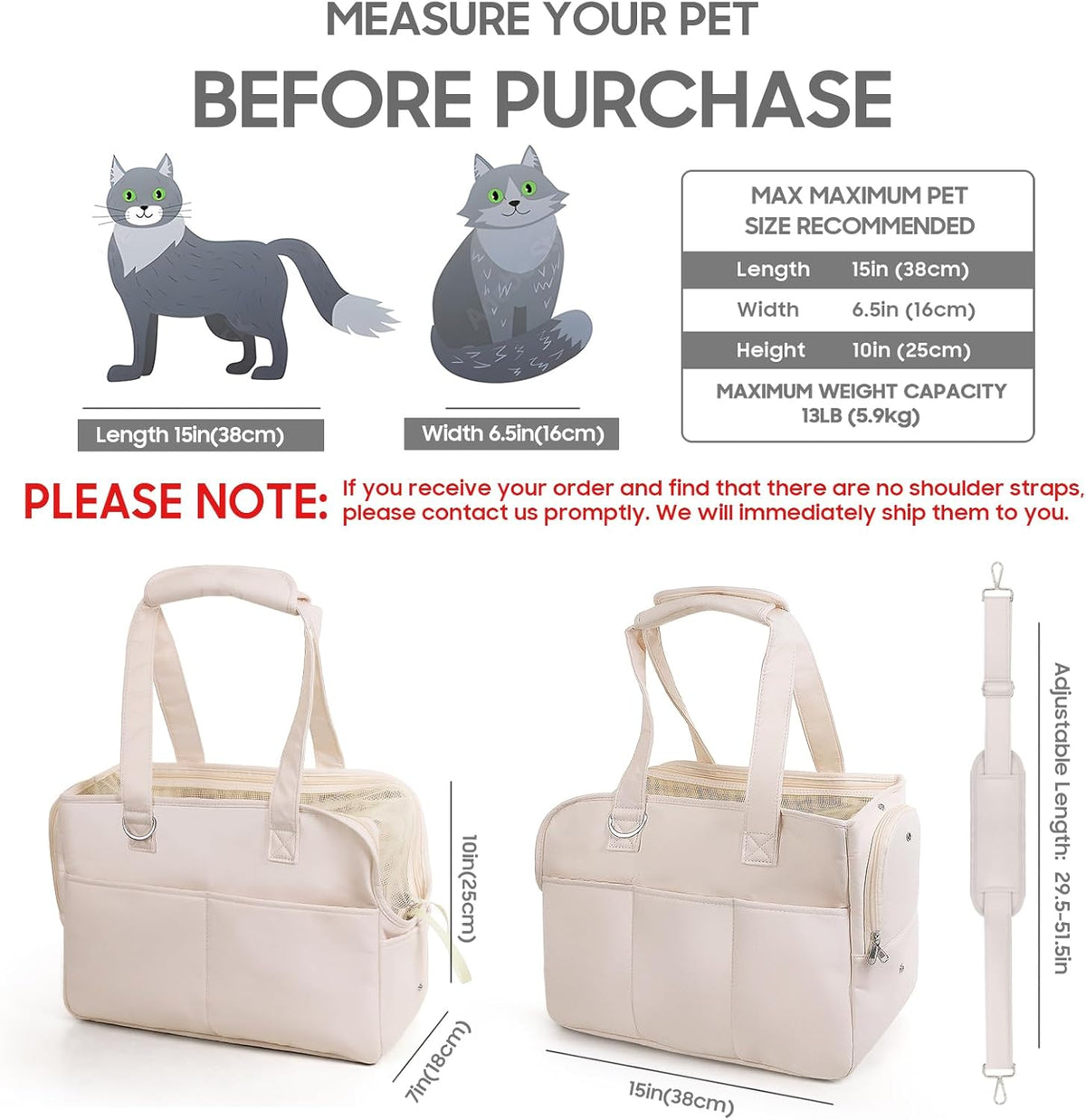 Dog Carriers for Small Dogs, Soft Sided Folding Small Dog Carrier for Dogs Medium Cats Puppies up