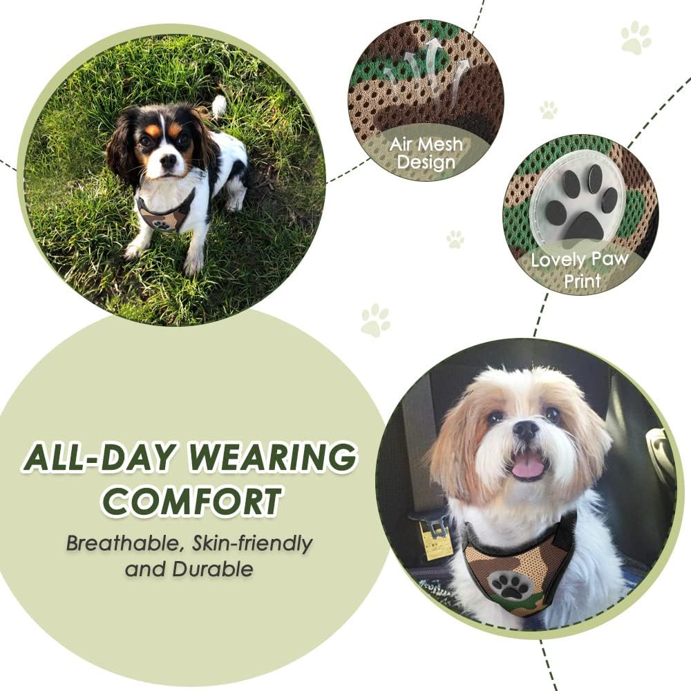 SlowTon Dog Seat Belt Harness for Car, Dog Car Harness Adjustable Mesh Breathable & Dog Seatbelt