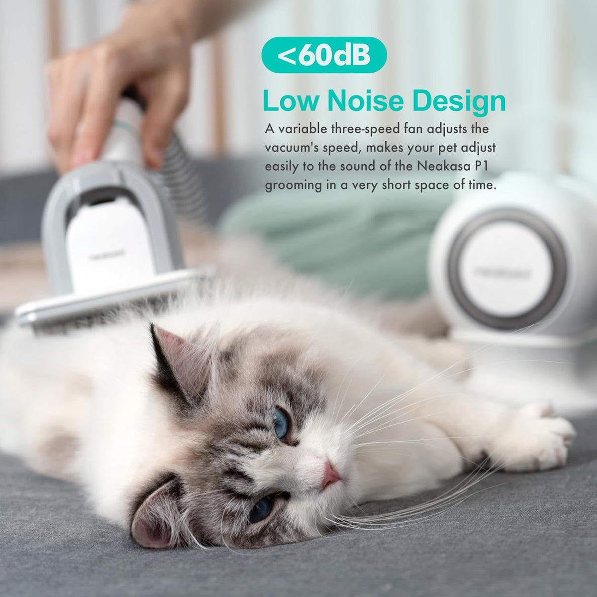 Neakasa P1 Pro Pet Grooming Kit & Vacuum Suction 99% Pet Hair, Professional Clippers with 5 Proven