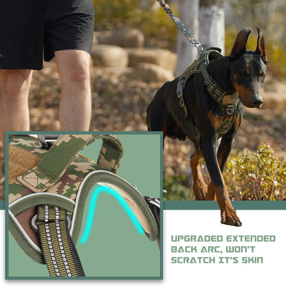 BUMBIN Tactical Dog Harness for Large Dogs No Pull, Famous TIK Tok No Pull Dog Harness, Fit Smart