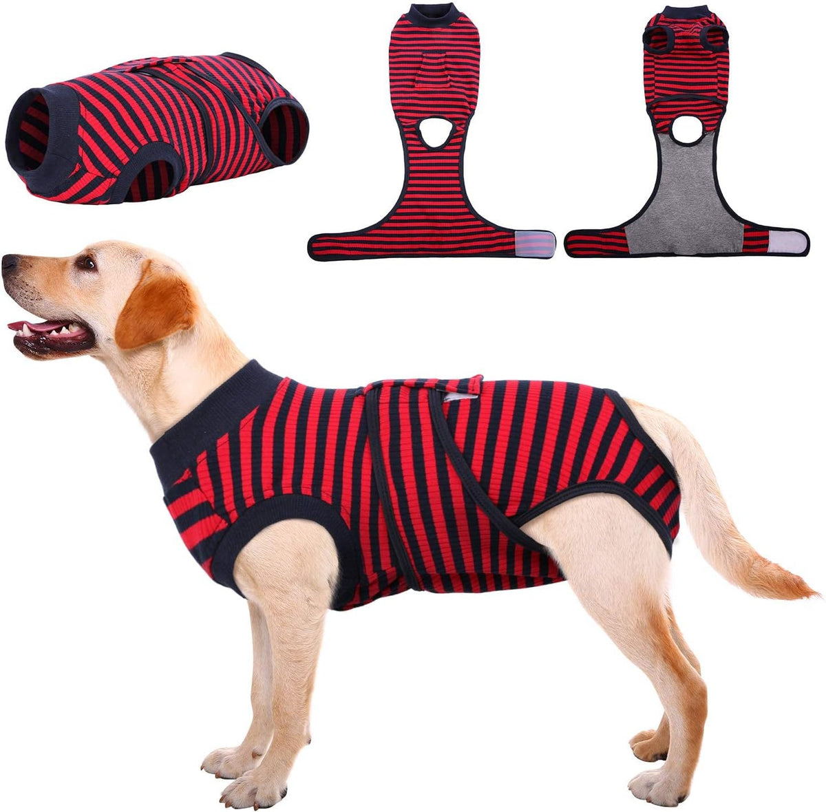 Kuoser Recovery Suit for Dogs Cats After Surgery, Professional Pet Recovery Shirt Dog Abdominal