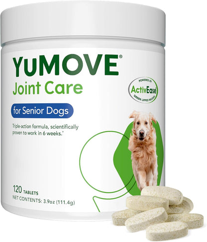 Yumove Hip & Joint Supplement for Dogs - with Glucosamine Chondroitin, Omega 3, Hyaluronic Acid