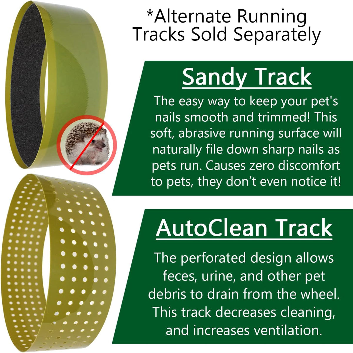 Silent Runner 12" Wide + Cage Attachment - Silent, Fast, Durable Exercise Wheel - Sugar Gliders