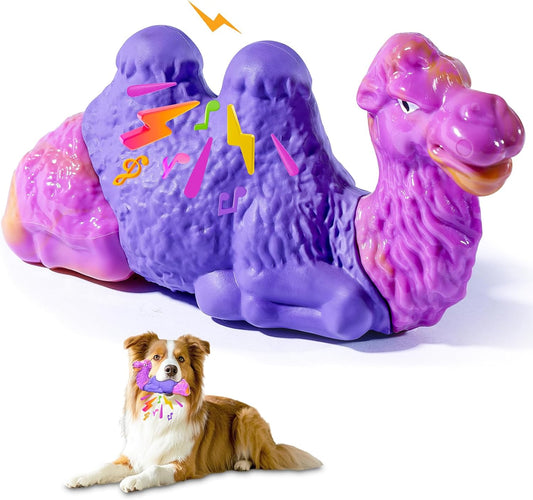 Tough Dog Chew Toys for Aggressive Chewers, Squeaky Indestructible Dog Toy To Keep Them Busy