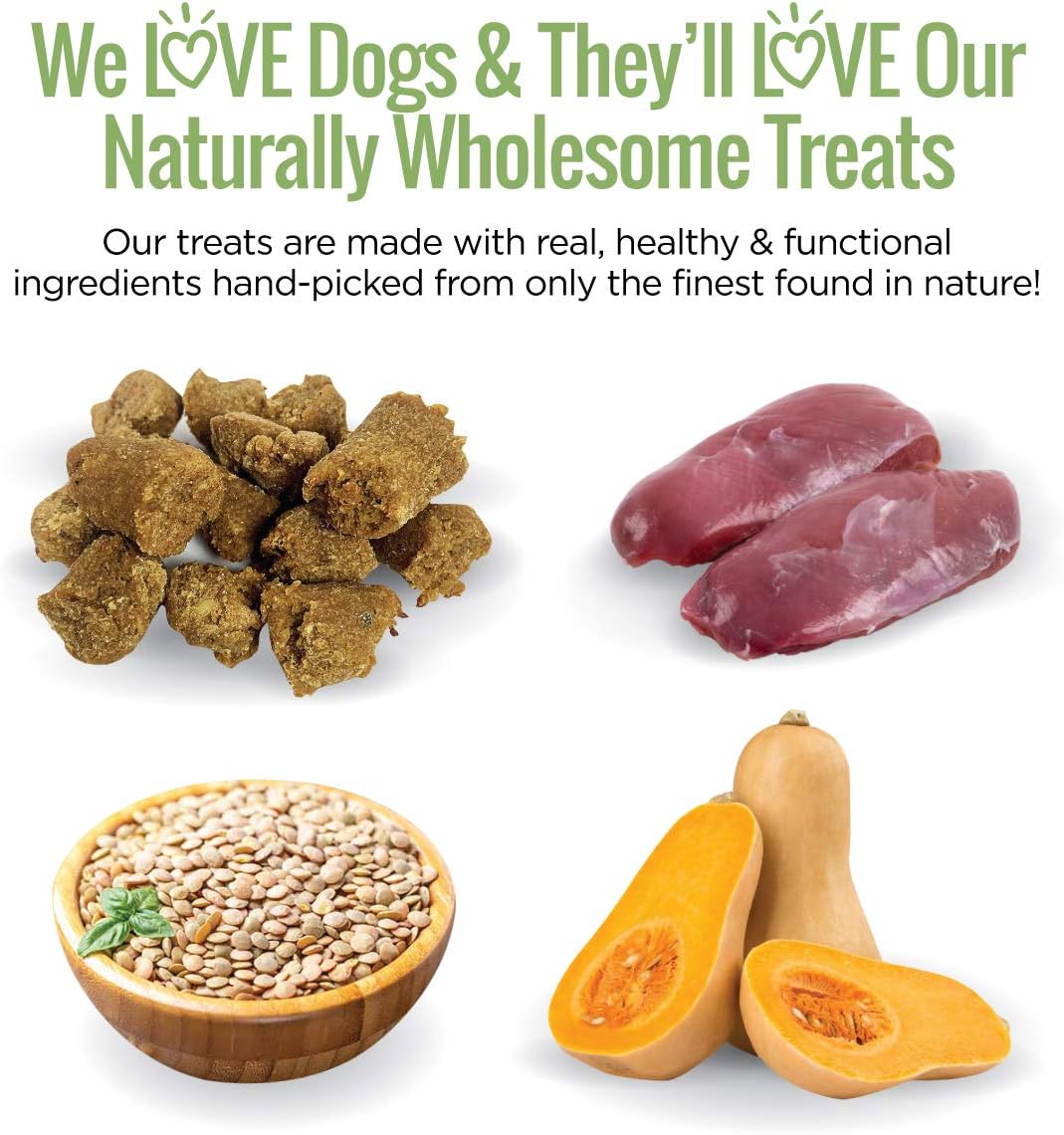 Smart Cookie All Natural Soft Dog Treats - Duck & Squash - Training Treats for Dogs with Allergies