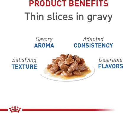 Royal Canin Feline Weight Care Thin Slices in Gravy Canned Adult Wet Cat Food, 3 oz can (12-count)