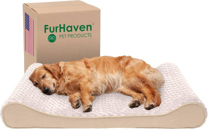 Furhaven Orthopedic Dog Bed for Large Dogs w/ Removable Washable Cover, For Dogs Up to 75 lbs