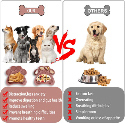 Lick Mat for Dogs and Cats, Premium Lick Pad with Suction Cups,Dog Slow Feeder Dowl Mat for Bathing