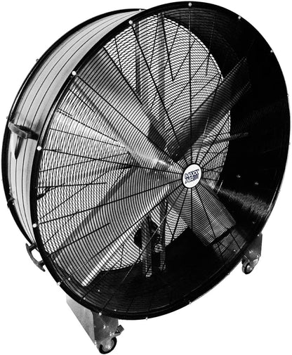 Maxx Air 60 Inch High Velocity Industrial Belt Drive Drum Fan | Heavy Duty Barrel Fan with Durable