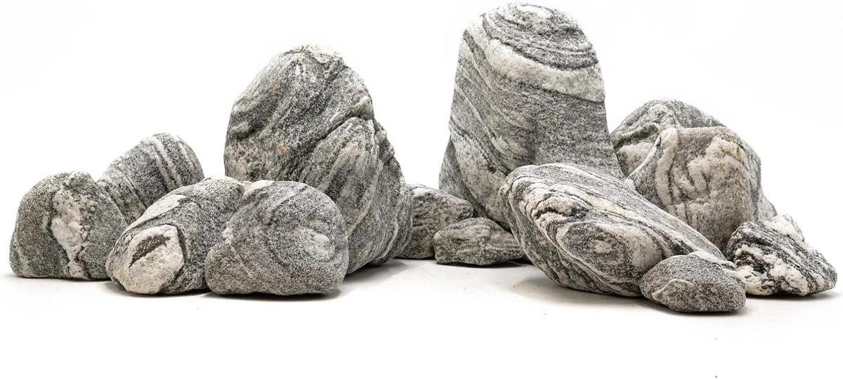 Natural Aquarium Rocks Silver Seiryu Rock Mountain Stone Decor Rocks for Aquariums and Terrariums