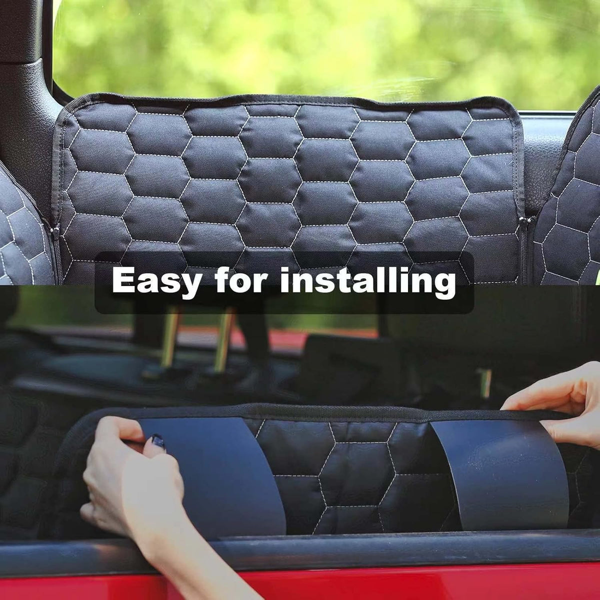 Dog Car Seat Cover for Trucks, Back Seat Pet Cover for Dogs F150 Ram 1500, Waterproof Dog Hammock