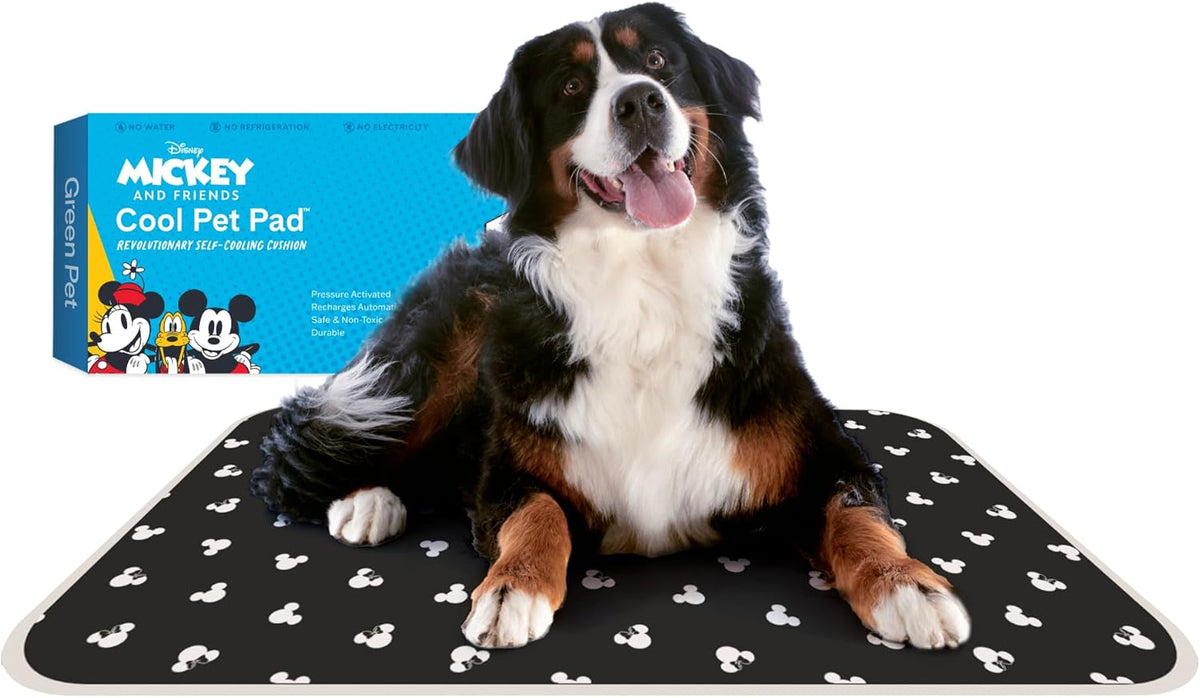 The Green Pet Shop Cool Pet Pad - Extra Large, Disney’s Mickey & Minnie Mouse - Self-Cooling