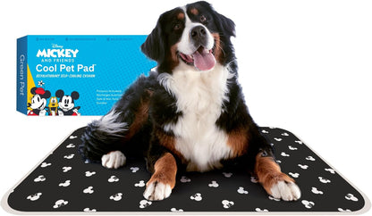The Green Pet Shop Cool Pet Pad - Extra Large, Disney’s Mickey & Minnie Mouse - Self-Cooling